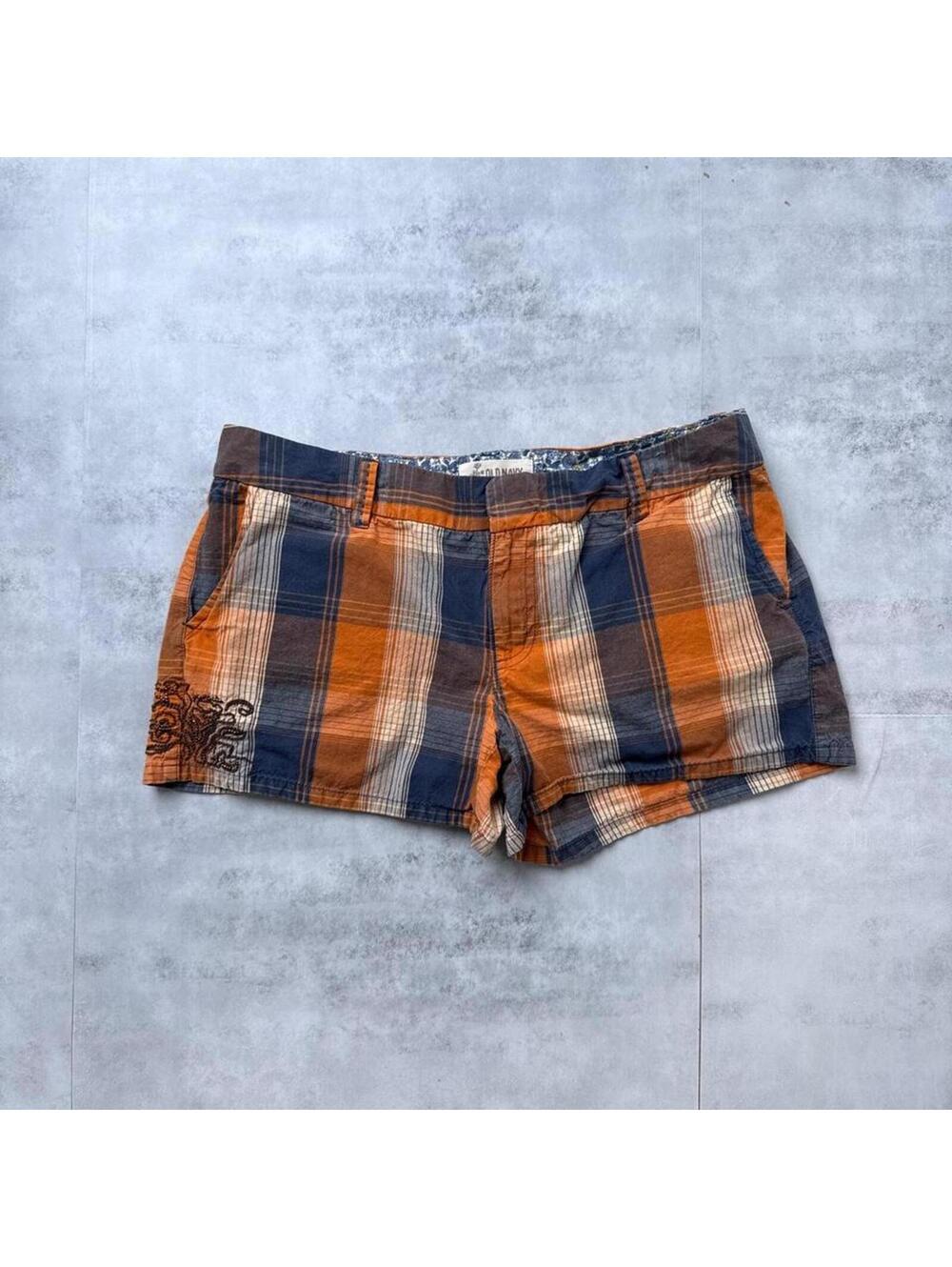 Y2K Old Navy Surf Orange Grunge shorts